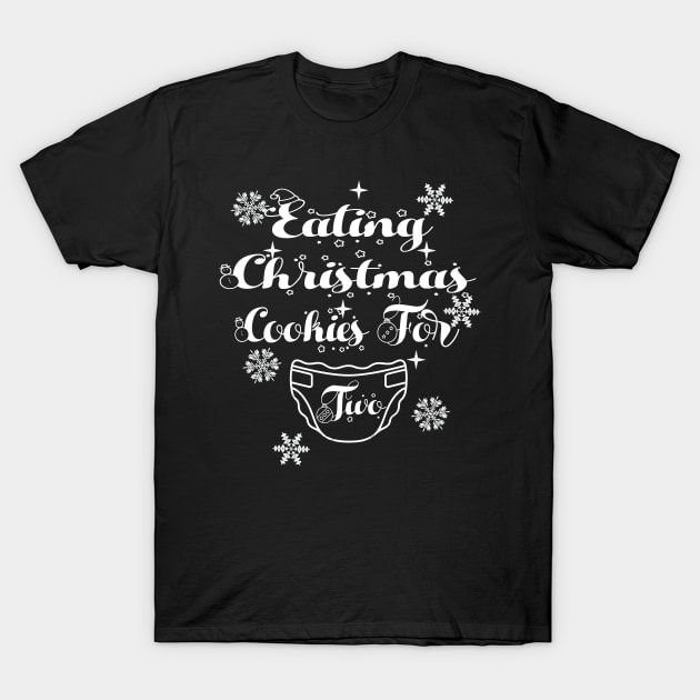 eating christmas cookies for two T-Shirt by DesStiven